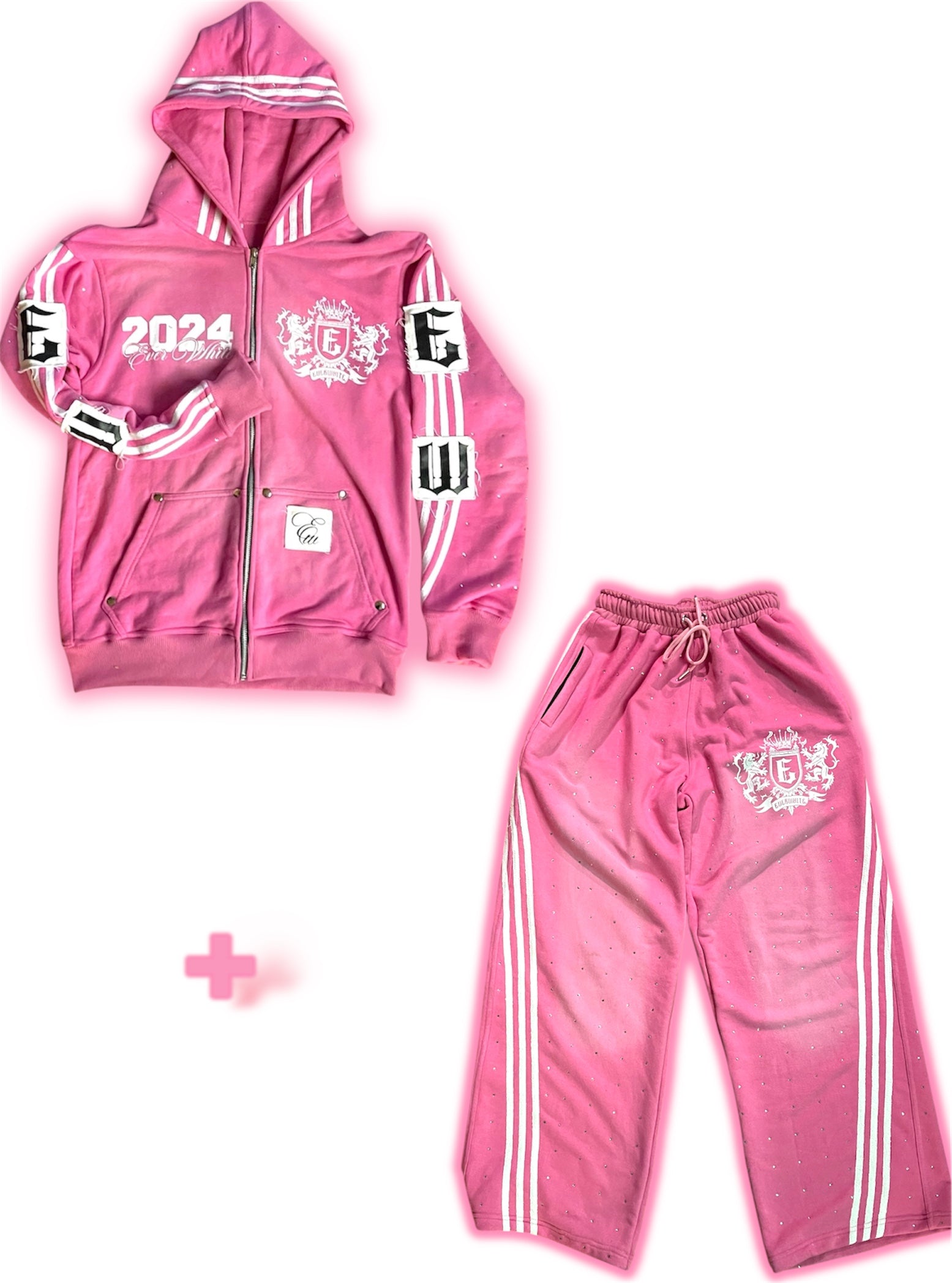 EverWhite “King’s Collection” Pink Sweatsuit Bundle